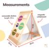 MEKA Triangle Mirror 5 in 1, One Multifunctional Learning Space - Five Ways to Play, Discover and Grow. Baby Sensory Toys, Activity Center for Toddlers, Wood Frame view 4