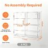 4-Pack Clear Display Case for 1/64 Scale Die-Cast Cars, Compatible with Hot Wheels & Matchbox, Wall-Mountable & Stackable Toy Car Storage Boxes, Holds 32 Cars, Dustproof, 6.5  7.5  1.6 in view 2
