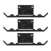 3 Set RC Front Bumper Aluminum Alloy, High Strength RC Car Bumper, Lightweight Abrasion Remote Control Car Front Bumper with Accessories, for RC Car Replacement Parts (Black) view 4