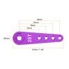 MECCANIXITY 6 Pcs Aluminum Servo Horn Long 25T 25 Teeth Steering Arm 37mm Length Purple Suitable for DIY RC Car/Boat/Airplanes Boat Model Accessories view 2