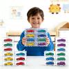 80-Pack Interlocking Toy Car Storage Case for 1/64 Scale Die-Cast Cars, Compatible with Hot Wheels & Matchbox Mini Cars, Clear Dustproof Stackable Display Organizer Box with Wall-Mount Holes (White) view 3