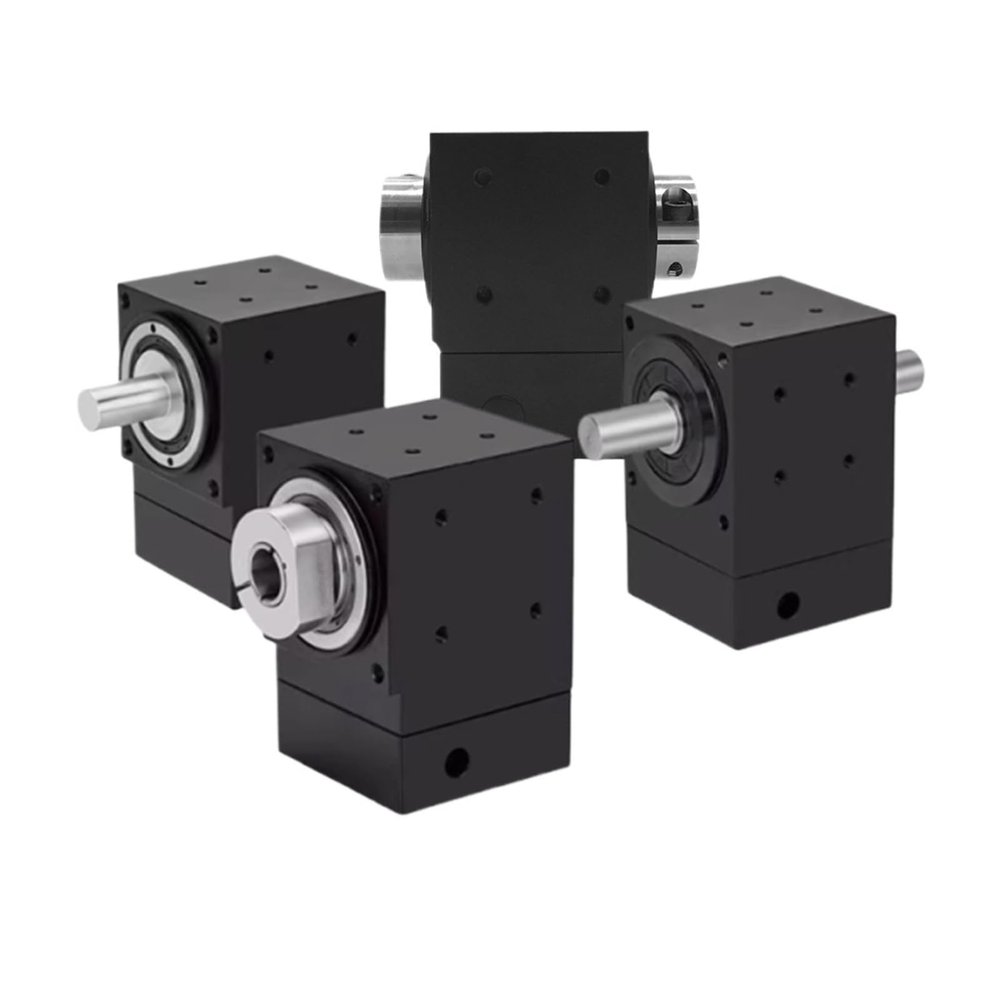 90 Precision Commutator Right Angle Steering Gear Hole/Shaft Output Reducer for Nema 34 86 Stepper Motor 80mm Servo(Dual Shaft-19 in,2 to 1)