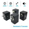 90 Precision Commutator Right Angle Steering Gear Hole/Shaft Output Reducer for Nema 34 86 Stepper Motor 80mm Servo(Dual Shaft-19 in,2 to 1) view 2