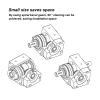 90 Precision Commutator Right Angle Steering Gear Hole/Shaft Output Reducer for Nema 34 86 Stepper Motor 80mm Servo(Dual Shaft-19 in,2 to 1) view 3