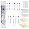 50 Sets 1ml Colostrum Syringes with Caps No Needle Colostrum Collector Kit Include 50pcs 1ml Sterile Syringes, 50 Labels, 5 Storage Bags and 1 Measuring Cup view 1