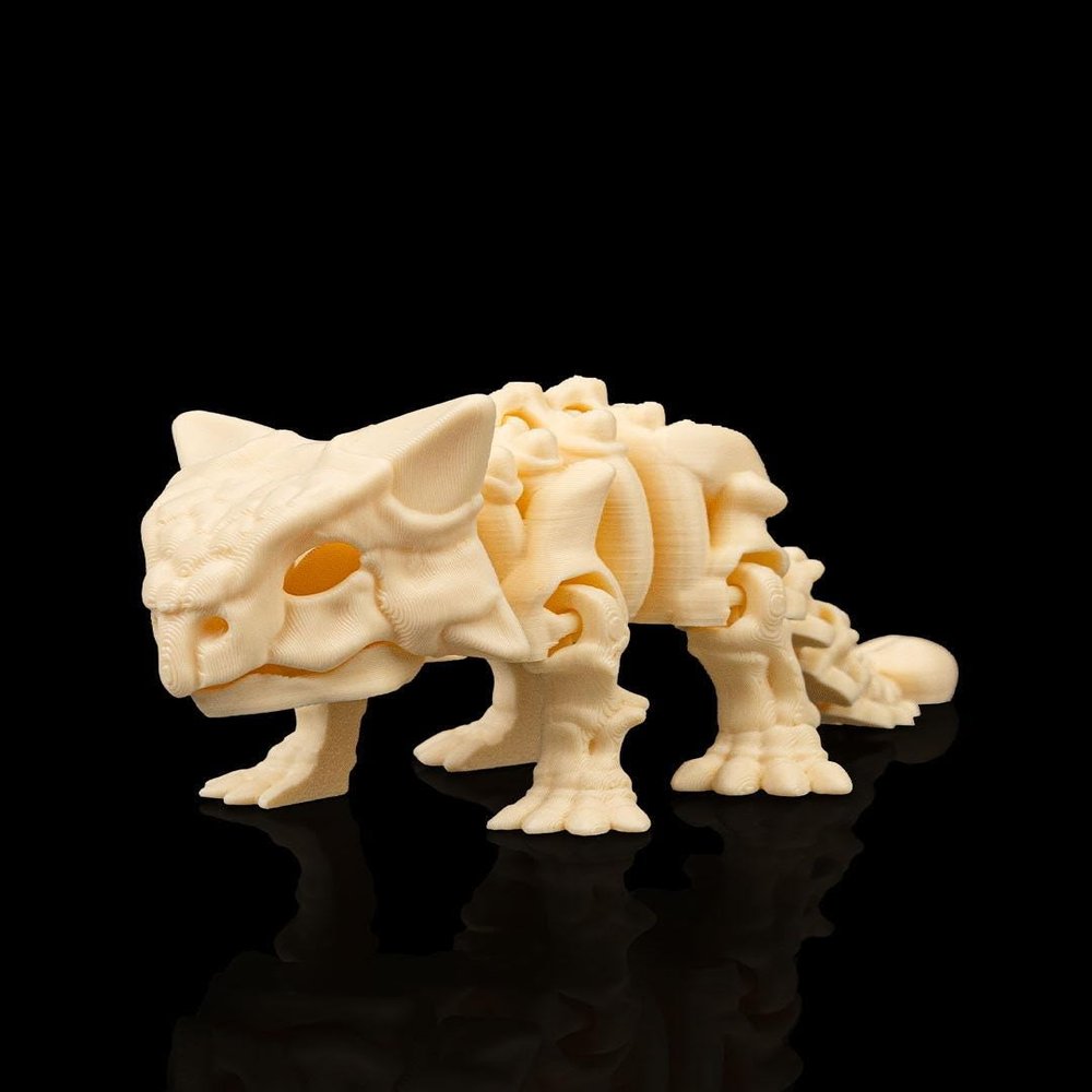 Skeleton Ankylosaurus 3D Printed Dinosaur Model (3 Sizes) (Size:Small;)