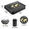 ANKROYU Professional Collection Album Holder 200 Pockets 30 Bill Sleeves Display Storage Book Premium PU Leather Durable Organizer for Numismatists Collectors Black 13x10.44x2.36 view 4
