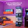 VEVOR Claw Crane Machine, Medium-Sized Arcade Game Machine with Claw + Grabber Double-Layer, Light & Sound, Toy Candy Grabber Prize Dispenser Vending Toy, for Commercial Home Cinema, Black Purple view 2
