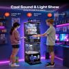 VEVOR Claw Crane Machine, Medium-Sized Arcade Game Machine with Claw + Grabber Double-Layer, Light & Sound, Toy Candy Grabber Prize Dispenser Vending Toy, for Commercial Home Cinema, Black Purple view 4