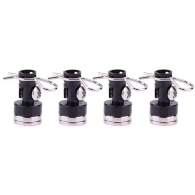 For TRX4 For HSP For Redcat 1/10 4pcs Stealth Body Post Mount Contact Shell Column Clips RC Drift Car Models Parts(Black)