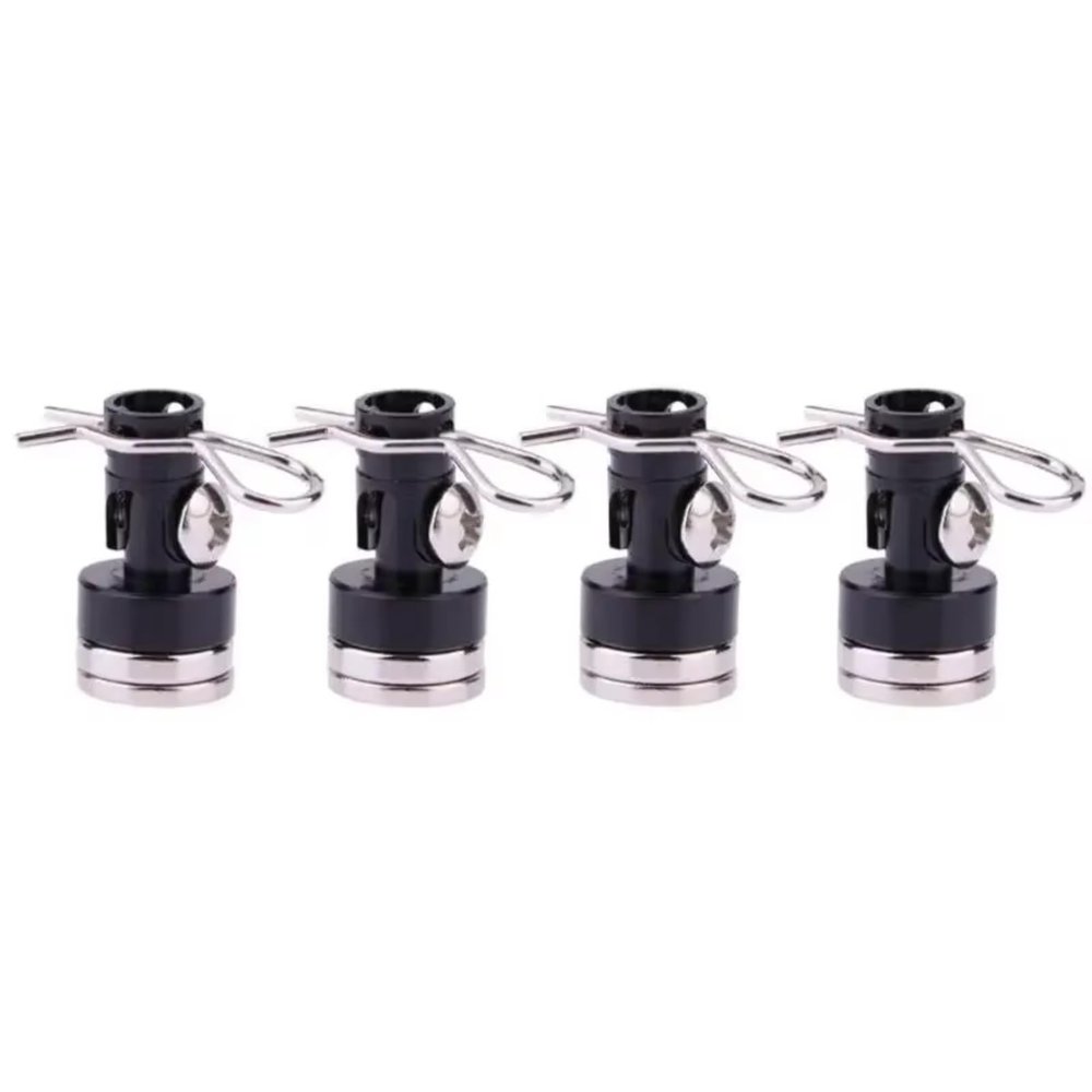 For TRX4 For HSP For Redcat 1/10 4pcs Stealth Body Post Mount Contact Shell Column Clips RC Drift Car Models Parts(Black)