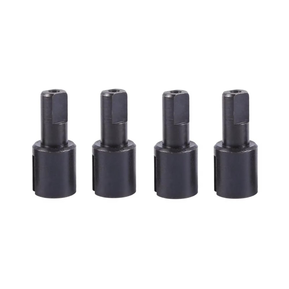 RC Models Parts For Wltoys 144001 144002 144010 124007 124016 124017 124018 124019 4pcs Metal Differential Cup Diff Cup RC Car Upgrade Parts(Black)