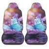 Tnnutp Blue Butterfly Car Seat Covers for Women,Universal Auto Front Seats Protector Fits for Car, SUV Sedan,Truck view 2