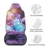 Tnnutp Blue Butterfly Car Seat Covers for Women,Universal Auto Front Seats Protector Fits for Car, SUV Sedan,Truck view 4