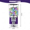 DzkZen Toy Vending Machine Dispenser, Capsule Vending Machine for Game Stores, 200 Balls, 100 Stainless Steel Tokens, Coin Operated Gumball Bank Yellow-toyball view 3