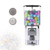 DzkZen Toy Vending Machine Dispenser, Capsule Vending Machine for Game Stores, 200 Balls, 100 Stainless Steel Tokens, Coin Operated Gumball Bank White-Emptycapsuleshell