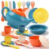 RUIDYA Pretend Play Kitchen Accessories, Kids Kitchen Toys for Boys Girls 3+ Year Old, Afternoon Tea Party Playset Toys, Christmas New Year Toy Gifts for Children view 1