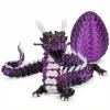17.8-inch 3D Printed Dragon Eggs, Fidget Toys for Kids & Adults, for Home Office Desk Decor (Purple Dragon God, Pcs) view 1