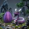17.8-inch 3D Printed Dragon Eggs, Fidget Toys for Kids & Adults, for Home Office Desk Decor (Purple Dragon God, Pcs) view 3