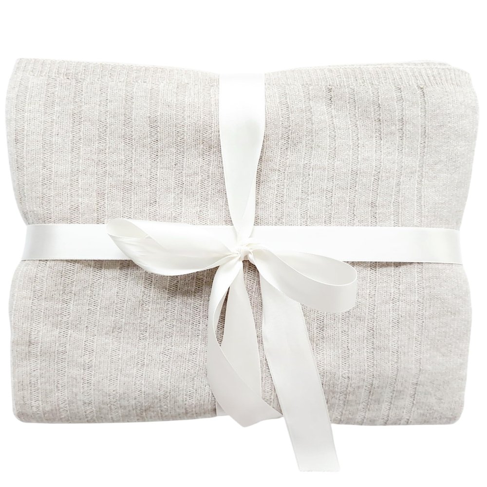 100% Fine Merino Wool Baby Blanket, Very Soft, Recieving Blanket, Swaddle, 100cm60cm, Lightweight and Warm, Wool Baby Blanket, Oat.