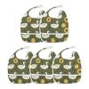 Dussdil Baby Bibs for Boys Girls White Ducks Sunflowers Infant Toddler Drooling Bibs Feeding Teething Bibs Adjustable Closure Scraps Pocket 1 Pack view 1