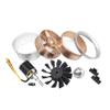 1PCS Model Airplane EDF 90mm 12- Ducted Fan 1600KV Motor with Full Aluminum Outer Shell Support 6S 22.2V Compatible with view 3