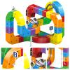 3D Magic Gravity-Defying Building Toy Train Track Set  Motorized Car Blocks Track Electric Train for Boys Girls Early Learning view 2