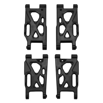 BritBolt 144001 144002 144010 124007 124008 124016 124017 124018 124019 RC Car Front Suspension Arm and Rear Set 4 Pieces Replacement Parts Compatible with RC Vehicles