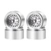 Rc Car Parts For Axial For SCX10 For TRX-4 1/10 4Pcs Aluminum Alloy 30mm 1.9 Inch Beadlock Wheel Rims Hubs RC Crawler Car Upgrade Parts(Silver) view 1
