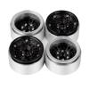 Rc Car Parts For Axial For SCX10 For TRX-4 1/10 4Pcs Aluminum Alloy 30mm 1.9 Inch Beadlock Wheel Rims Hubs RC Crawler Car Upgrade Parts(Silver) view 2