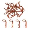 MECCANIXITY 20pcs 0.92x0.28in 90-Degree Angle RC Body Clips Bent Springy R Pins for All 1/8 1/10 1/12 Scale Model RC Car Crawler Truck, Shell Replacement Parts, Orange view 1