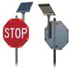 30" Solar Powered LED Stop Sign - Compliant Blinking Traffic Sign, Durable Reflective Aluminum, Easy Install, Waterproof, Day/Night Visibility, Octagon Shape view 1