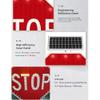 30" Solar Powered LED Stop Sign - Compliant Blinking Traffic Sign, Durable Reflective Aluminum, Easy Install, Waterproof, Day/Night Visibility, Octagon Shape view 4