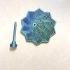3D Printed Expanded Sensory Fidget StarStress-Relief Spinning Tower Toy with Handle Frustration Star Toy,Honeycomb Whirling Spiral Design for ADHD & Stress Relief (Red Gold-Detachable Handle) view 3