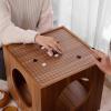 2-in-1 Wooden Chess & Go Table - Dual-Sided Chessboard Coffee Table Furniture - Elegant Design for Game Enthusiasts view 4