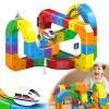 2025 New Electric Train Track Set - Gravity-Defying 3D Magical Track with Motorized Cars, Flexible STEM Learning Building Toy for Toddlers 3-8 Boys Girls Birthday Gift view 1
