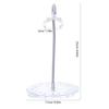 Uonlytech Adjustable Transparent Action Figure Stand for Dolls and Collectible Models Stable Display Holder with Interconnectable Support for Figures Under Waist view 2