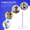 Uonlytech Adjustable Transparent Action Figure Stand for Dolls and Collectible Models Stable Display Holder with Interconnectable Support for Figures Under Waist view 3