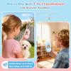 Video Walkie Talkies for Kids - 2 Pack Rechargeable Kids Video Walkie Talkies with Voice Changer & Sticker Effect, Long Range Toys Indoor Outdoor, Birthday Gift for Boys Girls Ages 3-12 (Blue & Pink) view 3