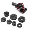 7Pcs Transmission Gear Set for YIKONG YK4102PRO YK4081PRO, RC Car Gear Set, Hardened Steel Gearbox Replacement Parts with Black Oxidation, Compatible with 1:10 Climbing Car view 3