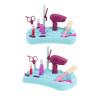 Kids Hair Salon Playset, Hair Styling Toys for Girls and Boys, Complete Barber Kit with Hair Dryer, Scissors, Comb, and Accessories, Safe ABS Material for Kids Over 3 view 4