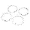 4pcs Wheel Outer Beadlock Ring, Aluminum Alloy Beadlock Wheel Ring, CNC Processed Outer Ring Rim for 1.9inch VP Wheel Hub, RC Accessory with 96 Screws, Improve Stability and (Silver) view 3