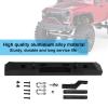 Aluminium Alloy RC Rear Bumper Guard, Upgrade Parts for RGT 1/10 Truck Overland Rock Cruiser EX86100, Lightweight Durable RC Accessory with Drag Hook and U Shape Hooks, Perfect (Black B-R86026S) view 2