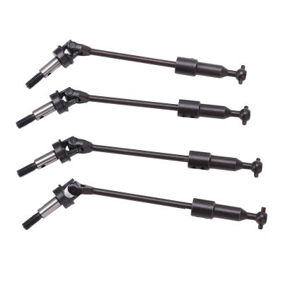 4pcs RC Metal Drive Shaft CVD Transmission Axle, HSP 94118 1/10 RC Car Upgrade Parts, High Strength Steel CVD Drive Shaft Set for Front Rear Transmission, Durable and Stable