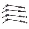 4pcs RC Metal Drive Shaft CVD Transmission Axle, HSP 94118 1/10 RC Car Upgrade Parts, High Strength Steel CVD Drive Shaft Set for Front Rear Transmission, Durable and Stable view 1
