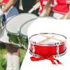 13 inch Snare Drum with Drumsticks and Adjustable Shoulder Strap Educational Toy Stainless Steel Rim Music Drum for Teens Red view 4