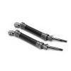 Drfeify RC Rear Drive Shaft, CVD Steel Rear Drive Shaft Assembly Upgrade Parts for 4x4 4wd 1/10 RC Car (Black) view 2