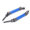 Drfeify RC Rear Drive Shaft, CVD Steel Rear Drive Shaft Assembly Upgrade Parts for 4x4 4wd 1/10 RC Car (Blue) view 2