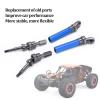 Drfeify RC Rear Drive Shaft, CVD Steel Rear Drive Shaft Assembly Upgrade Parts for 4x4 4wd 1/10 RC Car (Blue) view 4