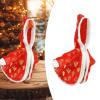 Christmas Goose Outfit for 23" Statue Creative Costume Lawn Porch Goose Clothes Red Holiday Decor view 2